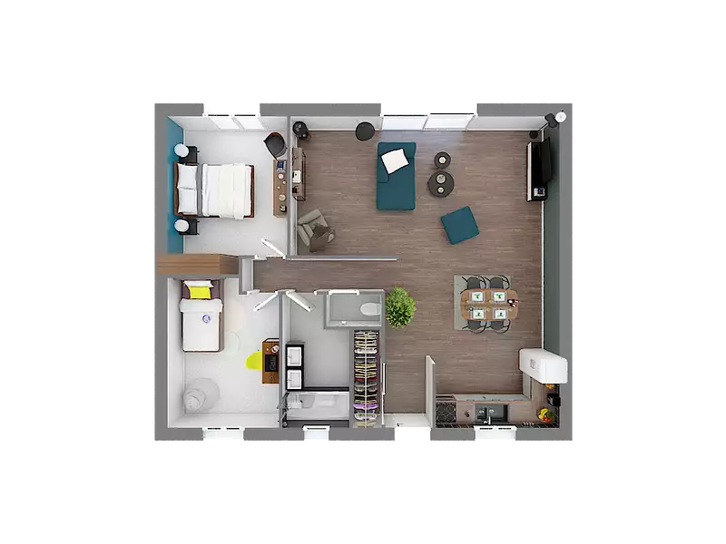 Maison neuve, 75 m² - Tourville-la-Rivière (76410)