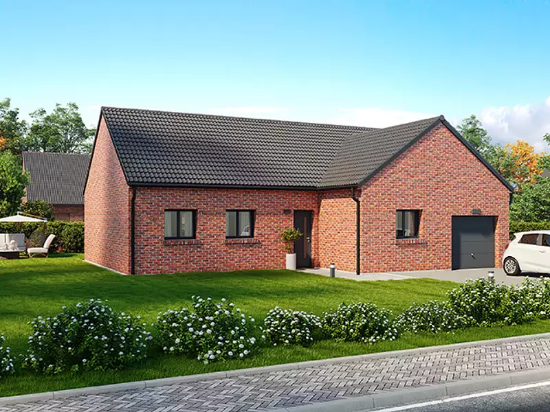 Maison neuve, 105 m² - Bailleul (59270)