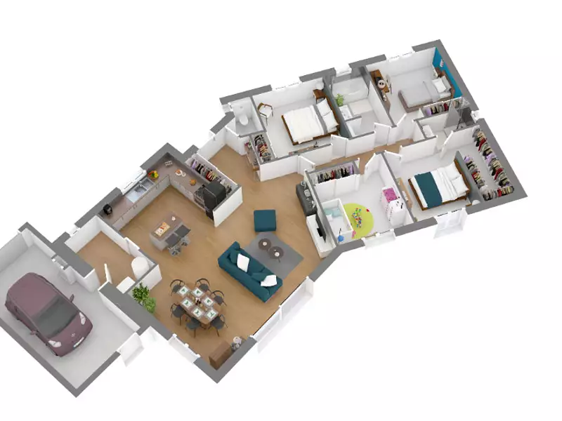 Maison neuve, 112 m² - Fontiers-Cabardès (11390)