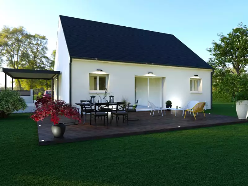 Maison neuve, 80 m² - Sainte-Thorette (18500)