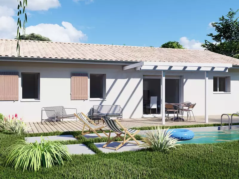 Maison neuve, 100 m² - Ludon-Médoc (33290)