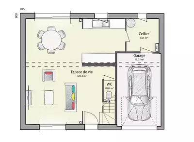 Maison neuve, 109 m²