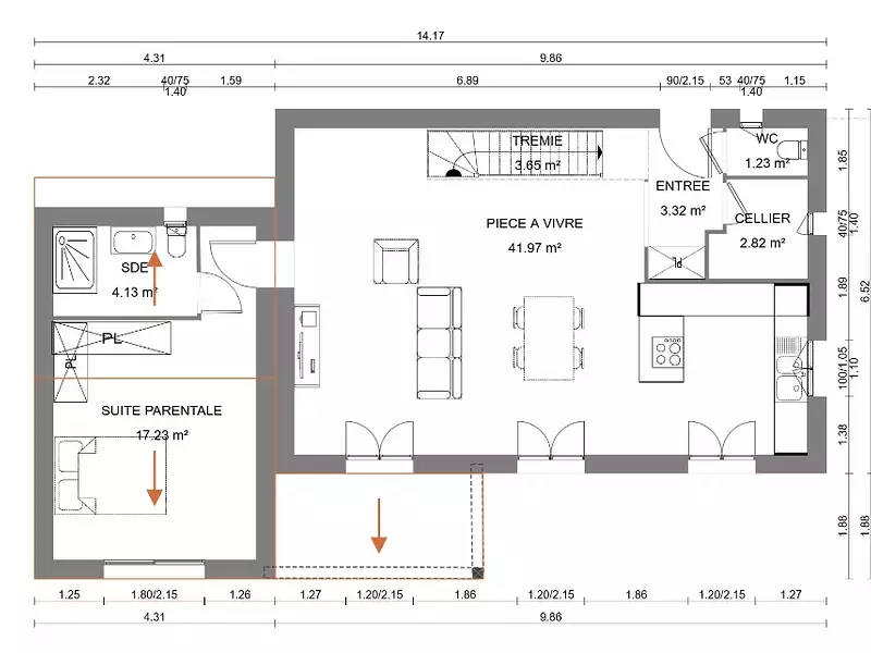 Maison neuve, 115 m² - Tourrettes (83440)