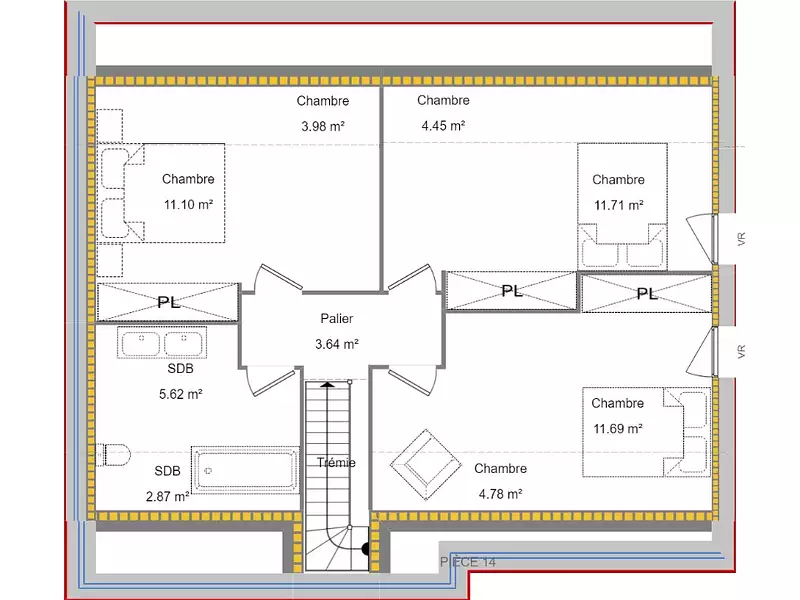 Maison neuve, 120 m² - Saint-Venant (62350)