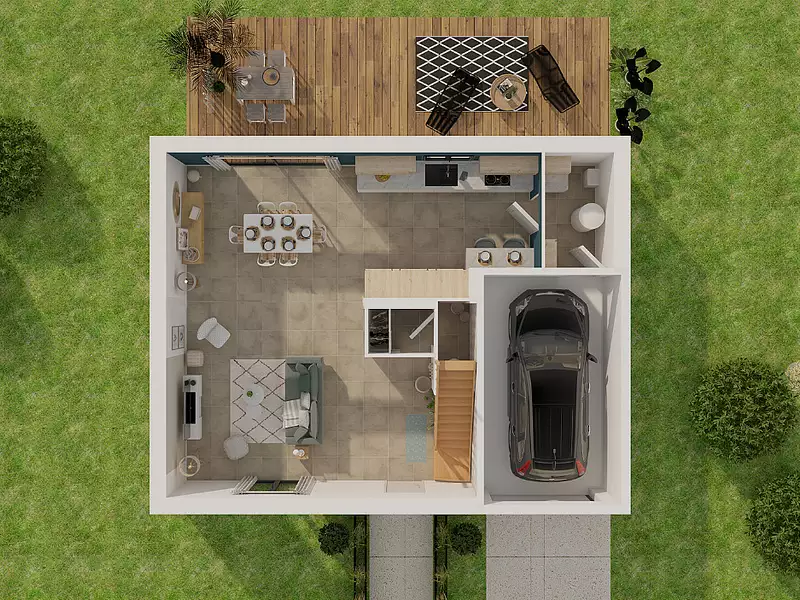 Maison neuve, 92 m² - Vulaines-sur-Seine (77870)