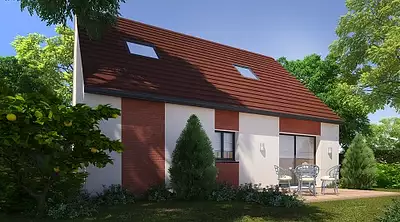 Maison neuve, 93,82 m²