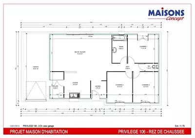 Maison neuve, 72 m²