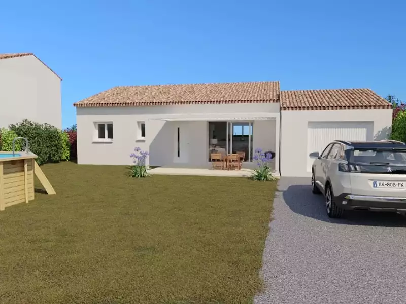 Maison neuve, 85 m² - Vallon-Pont-d'Arc (07150)