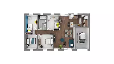 Maison neuve, 91 m²