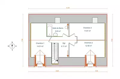 Maison neuve, 85 m²