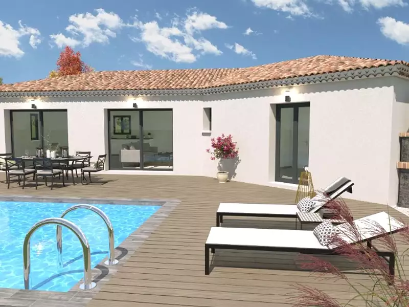 Maison neuve, 90 m² - Fox-Amphoux (83670)