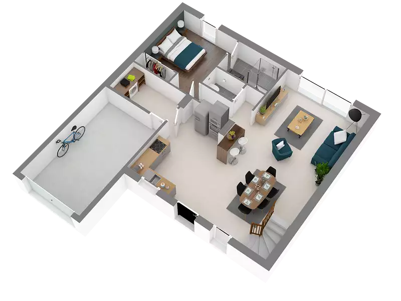 Maison neuve, 100 m² - Tizac-de-Curton (33420)