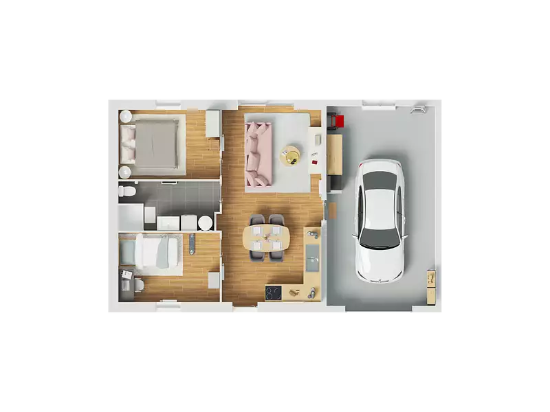Maison neuve, 77 m² - Mérignac (33700)