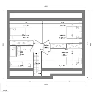 Maison neuve, 95 m²