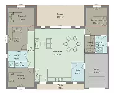 Maison neuve, 100 m²