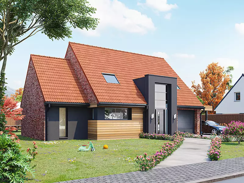 Maison neuve, 130,06 m² - Le Neubourg (27110)
