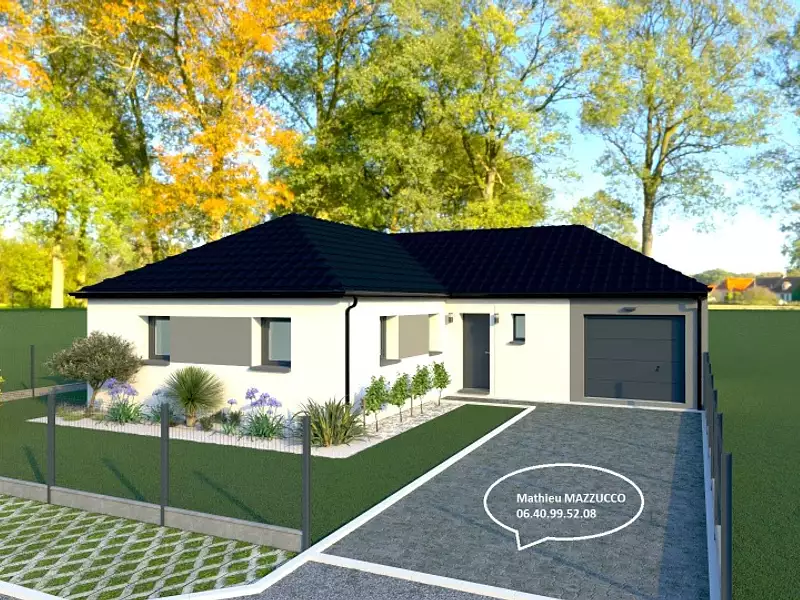 Maison neuve, 83 m² - Etricourt-Manancourt (80360)