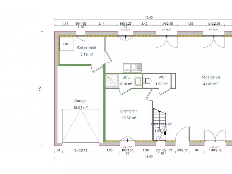 Maison neuve, 112 m² - Thoiry (78770)