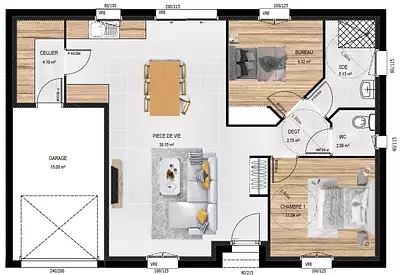 Maison neuve, 72 m²