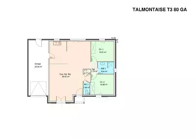 Maison neuve, 100 m²