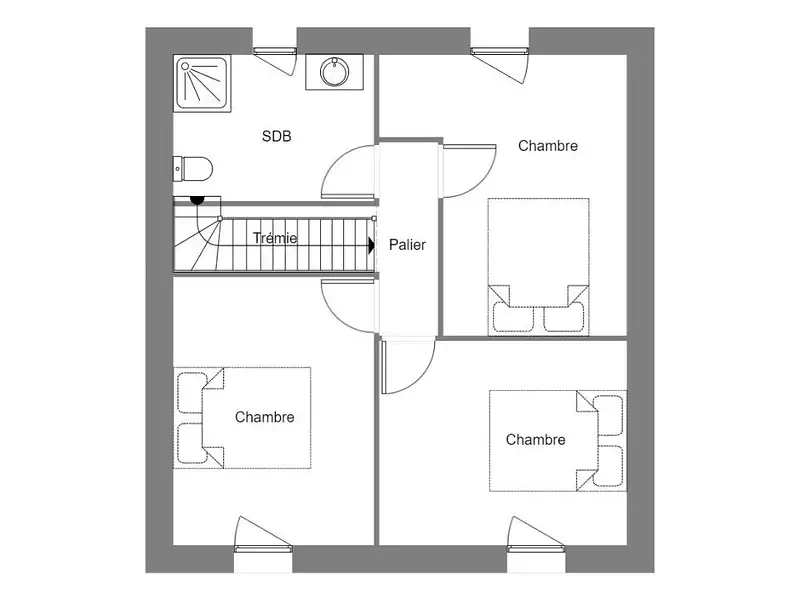 Maison neuve, 69 m² - Molac (56230)