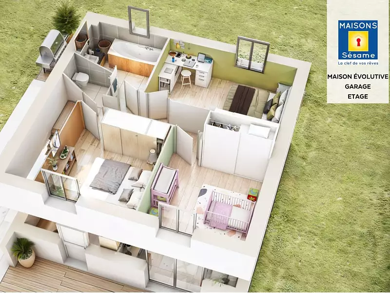 Maison neuve, 86 m² - Saint-Fargeau-Ponthierry (77310)