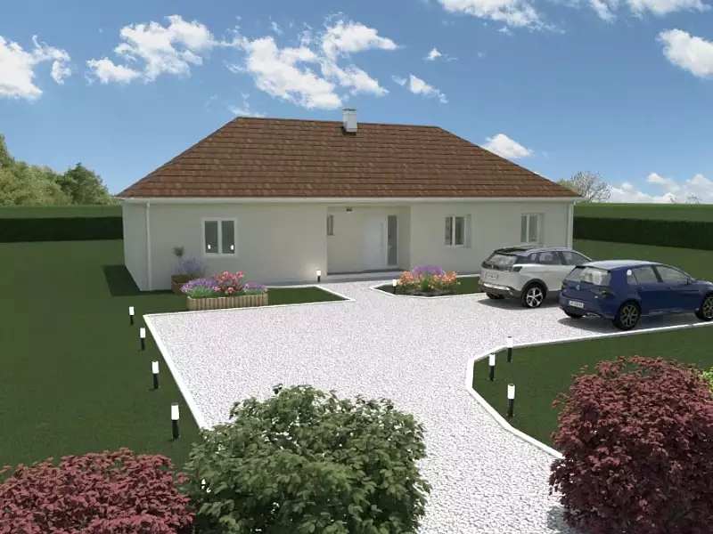 Maison neuve, 145 m² - Le Menoux (36200)