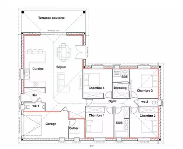 Maison neuve, 120 m²