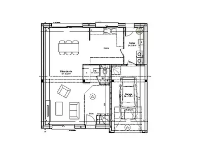 Maison neuve, 57 m²