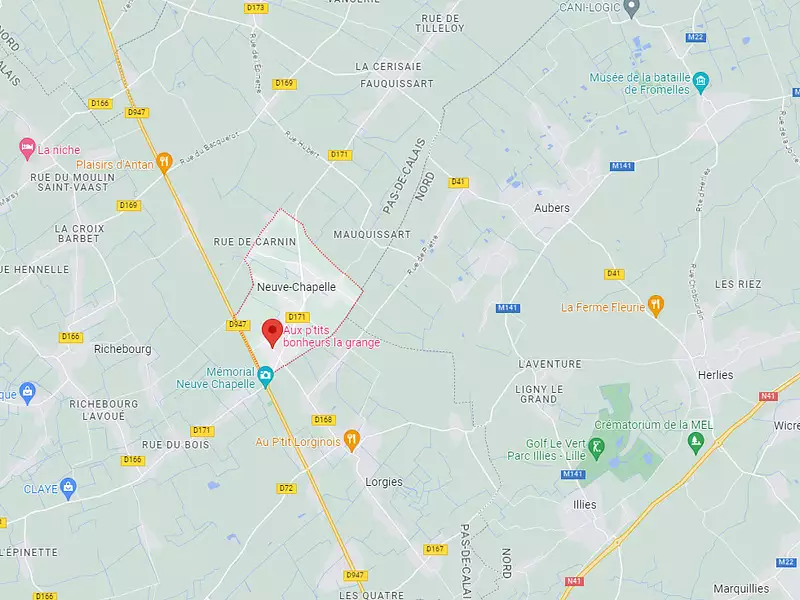 Terrain à bâtir, 538 m² - Neuve-Chapelle (62840)