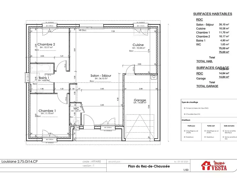 Maison neuve, 87 m² - Fresnes-en-Woëvre (55160)