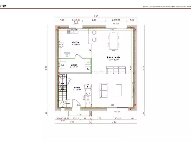 Maison neuve, 129 m² - Carrières-sur-Seine (78420)