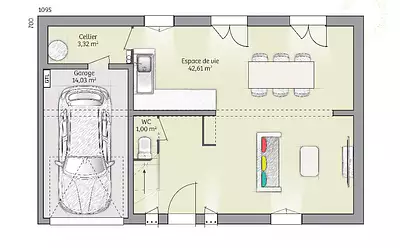 Maison neuve, 80 m²