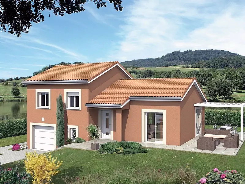 Maison neuve, 90 m² - Villeneuve (01480)