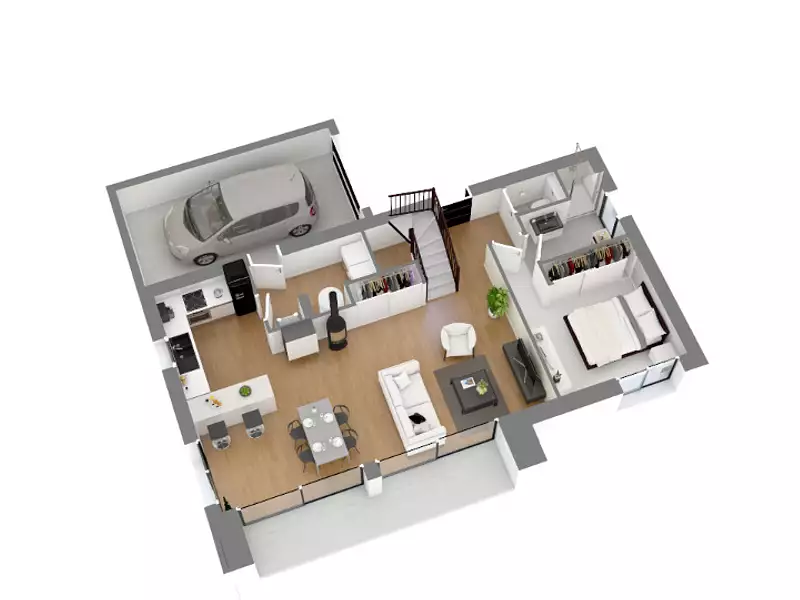 Maison neuve, 110 m² - Saint-Mathieu-de-Tréviers (34270)