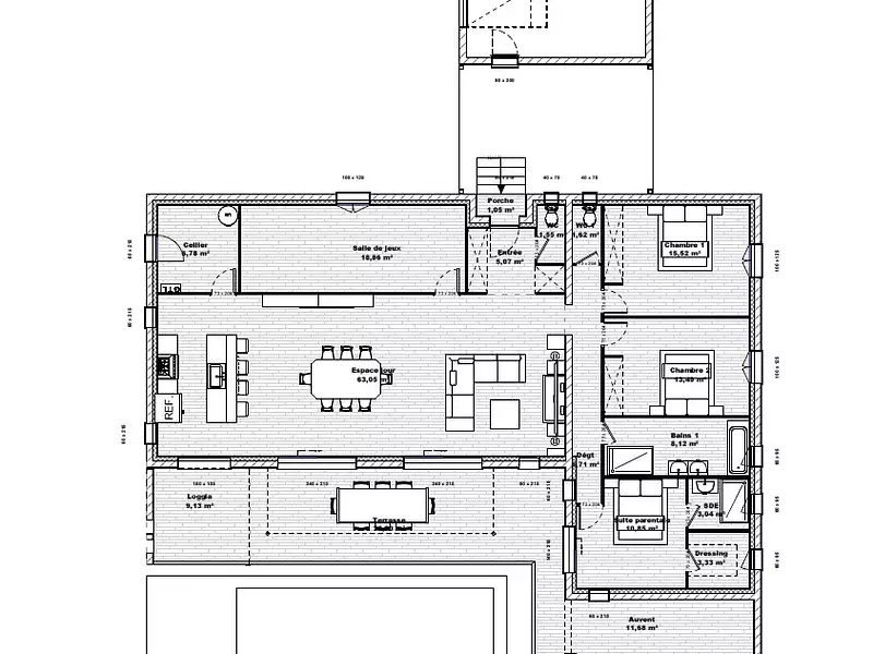 Maison neuve, 157 m² - Tulette (26790)
