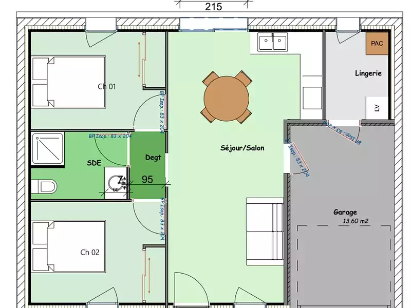 Maison neuve, 54 m² - Brem-sur-Mer (85470)