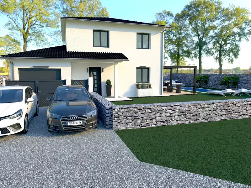 Maison neuve, 83 m² - Douvres (01500)