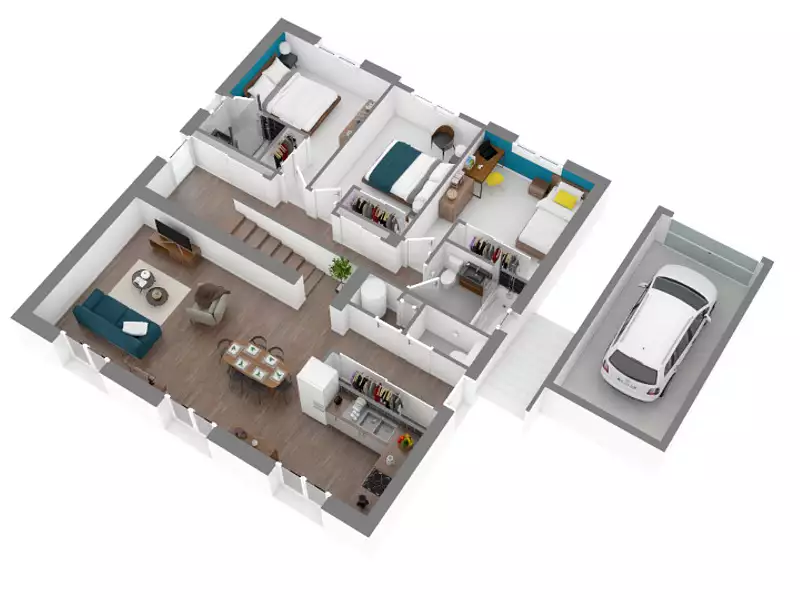 Maison neuve, 100 m² - Valflaunès (34270)