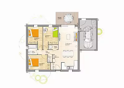 Maison neuve, 73 m²