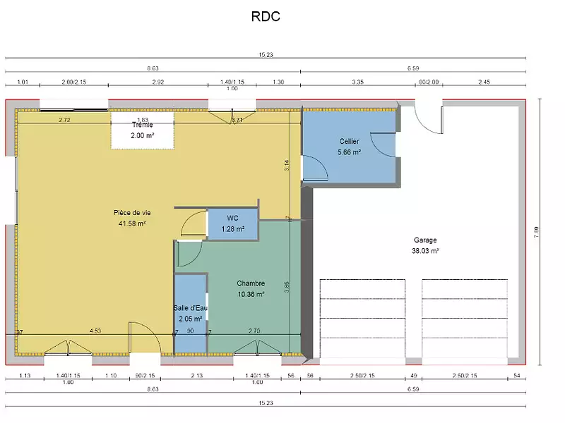 Maison neuve, 100 m² - Roézé-sur-Sarthe (72210)