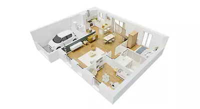 Maison neuve, 73 m²