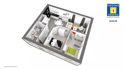 Maison neuve, 60 m²