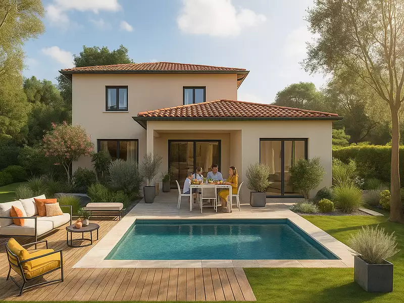 Maison neuve, 115 m² - Fleurieu-sur-Saône (69250)