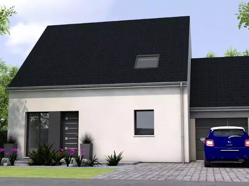 Maison neuve, 96 m² - Segré-en-Anjou Bleu (49500)