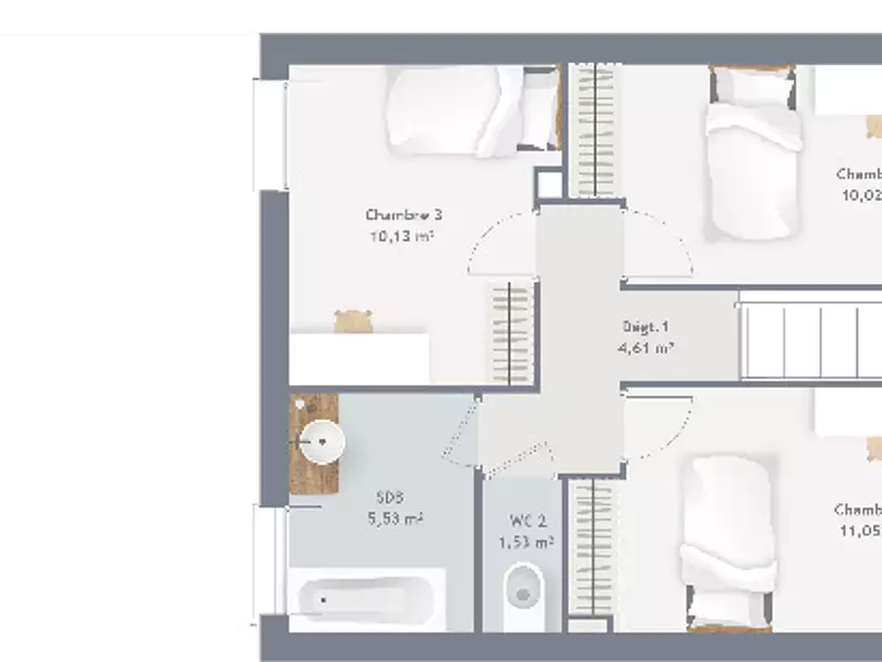 Maison neuve, 110 m² - Palaiseau (91120)