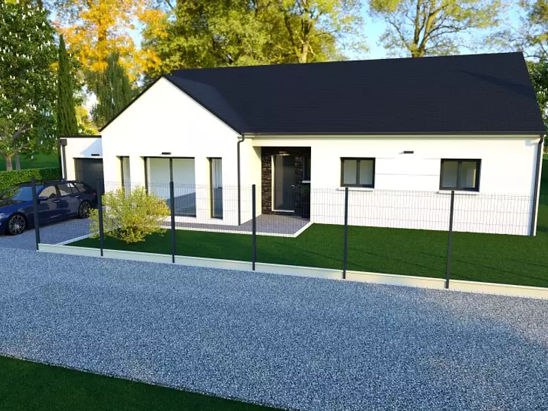Maison neuve, 110 m² - Luant (36350)