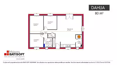 Maison neuve, 80 m²