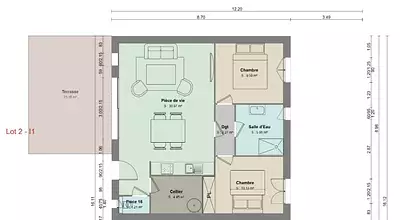 Maison neuve, 64 m²