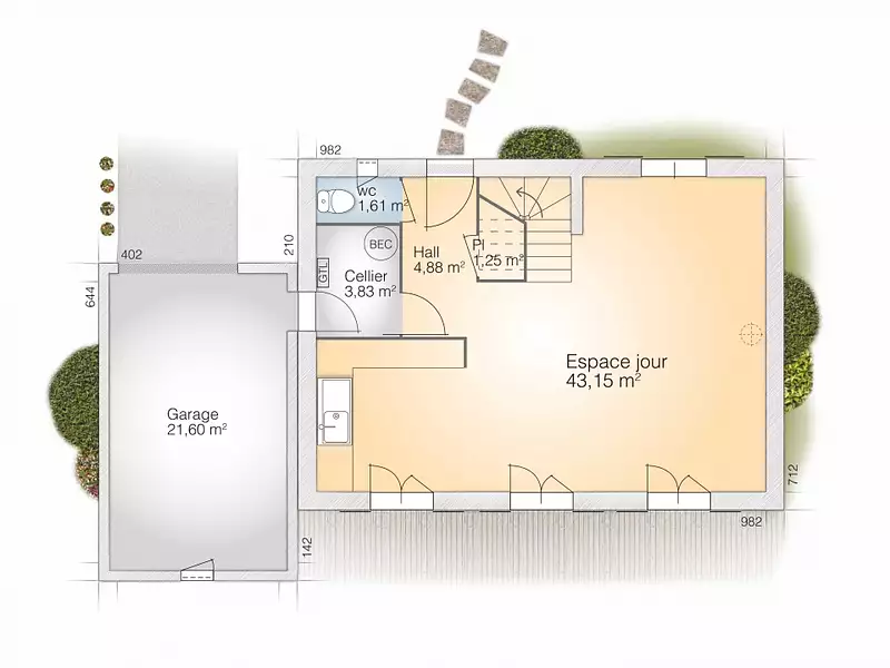 Maison neuve, 110 m² - Saint-Drézéry (34160)